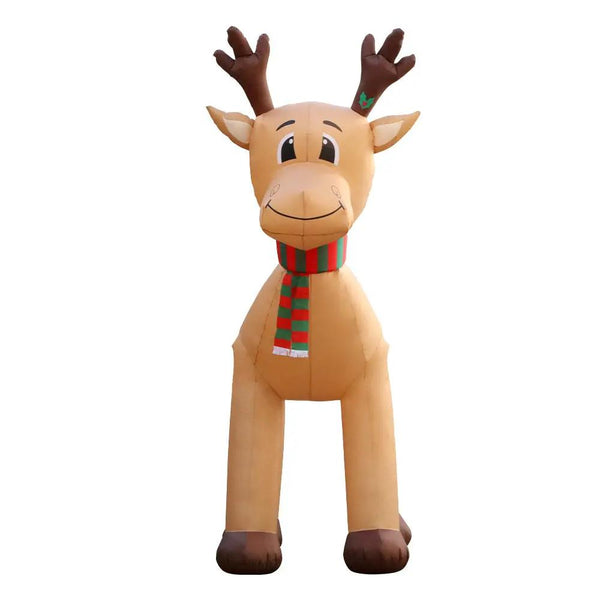 Jingle Jollys 5M Christmas Inflatable Reindeer Giant Deer Air-Power Light Inside Deals499