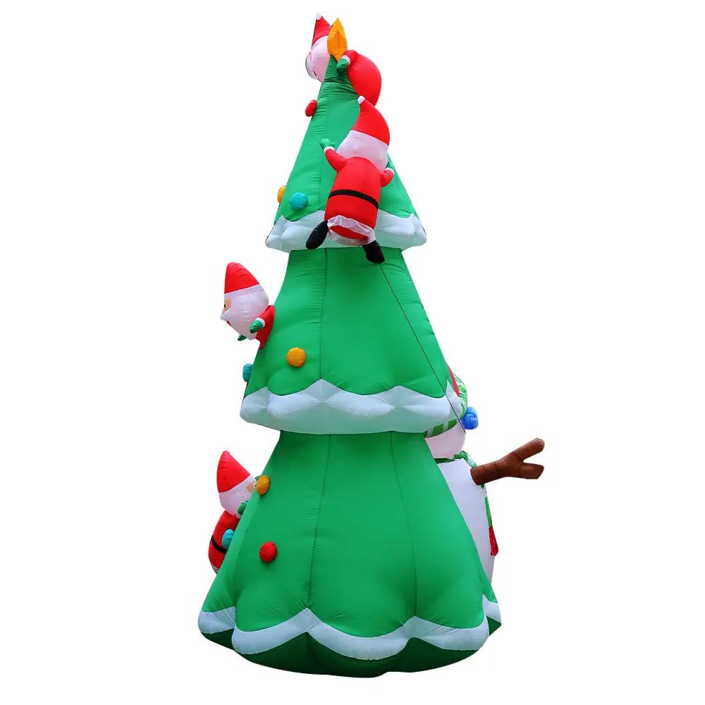 Jingle Jollys 5M Christmas Inflatable Santa on Christmas Tree Xmas Decor LED Deals499