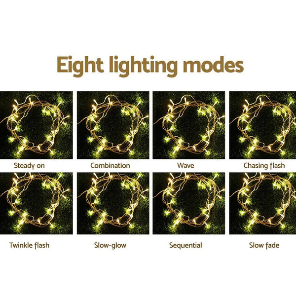 Jingle Jollys 6X3M Christmas Curtain Lights 600LED Warm White Deals499