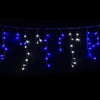 Jingle Jollys 800 LED Christmas Icicle Lights White and Blue Deals499
