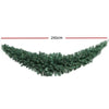 Jingle Jollys Christmas Garland 2.1M Xmas Tree Decoration Green Deals499