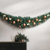 Jingle Jollys Christmas Garland 2.4M Xmas Tree Decoration Green Deals499