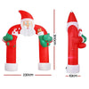 Jingle Jollys Christmas Inflatable Santa Archway 2.3M Outdoor Decorations Lights Deals499