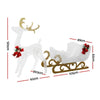 Jingle Jollys Christmas Lights Motif LED Rope Light Reindeer Sleigh Xmas Decor Deals499