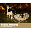 Jingle Jollys Christmas Lights Motif LED Rope Light Reindeer Sleigh Xmas Decor Deals499