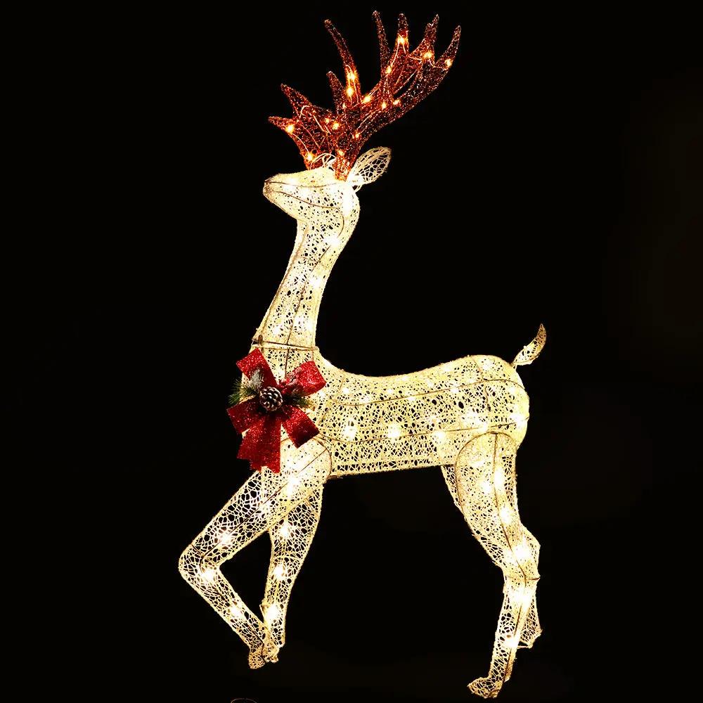 Jingle Jollys Christmas Lights Motif LED Rope Reindeer Waterproof Outdoor Deals499