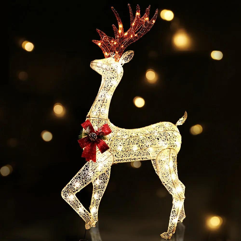 Jingle Jollys Christmas Lights Motif LED Rope Reindeer Waterproof Outdoor Deals499