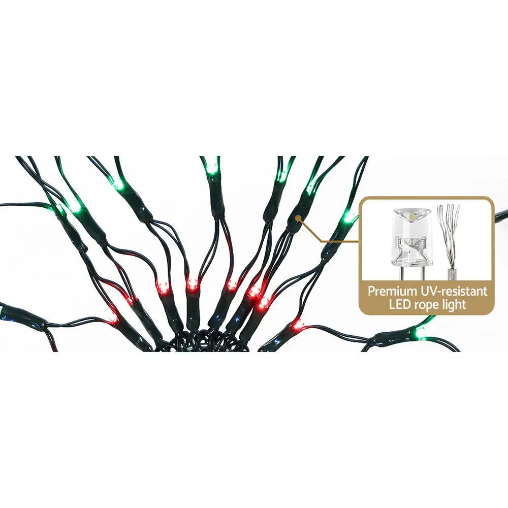 Jingle Jollys Christmas Lights Motif LED Star Net Waterproof Outdoor Colourful Deals499