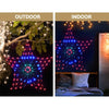 Jingle Jollys Christmas Lights Motif LED Star Net Waterproof Outdoor Colourful Deals499