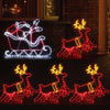 Jingle Jollys Christmas Motif Lights LED Rope Reindeer Waterproof Colourful Xmas Deals499