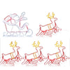 Jingle Jollys Christmas Motif Lights LED Rope Reindeer Waterproof Colourful Xmas Deals499