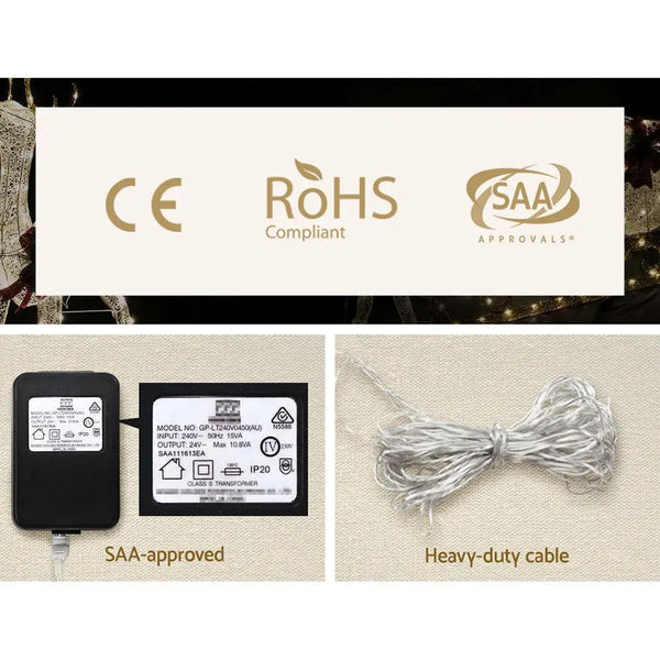 Jingle Jollys Christmas Motif Lights LED Rope Reindeer Waterproof Outdoor Deals499