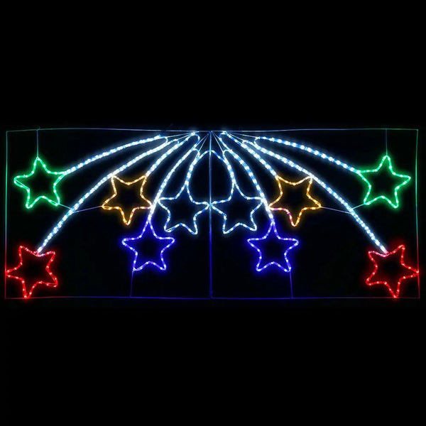 Jingle Jollys Christmas Motif Lights LED Star Fall Light Waterproof Outdoor Xmas Deals499