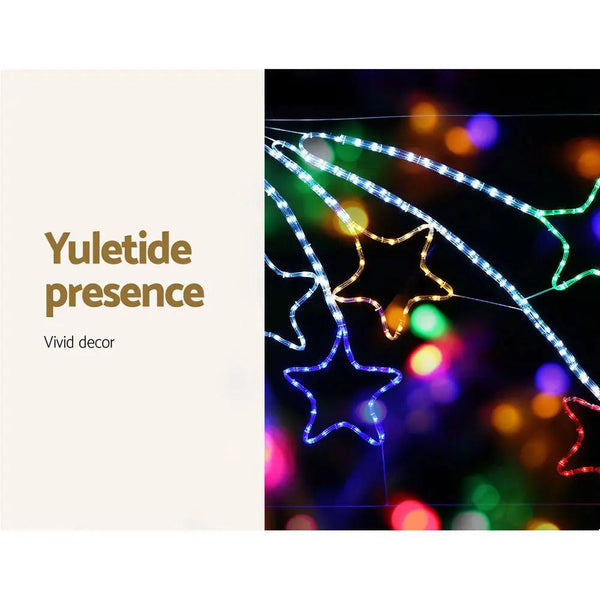 Jingle Jollys Christmas Motif Lights LED Star Fall Light Waterproof Outdoor Xmas Deals499