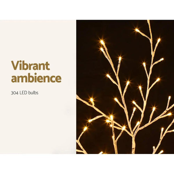 Jingle Jollys Christmas Tree 1.5M 304 LED Trees With Lights Warm White Deals499