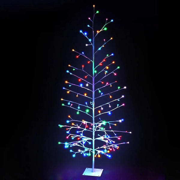 Jingle Jollys Christmas Tree 1.8M 176 LED Xmas Multicolour Lights Optic Fibre Deals499