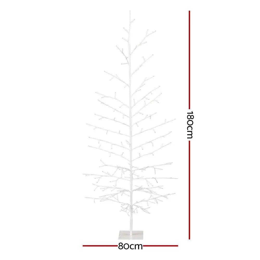 Jingle Jollys Christmas Tree 1.8M 176 LED Xmas Multicolour Lights Optic Fibre Deals499