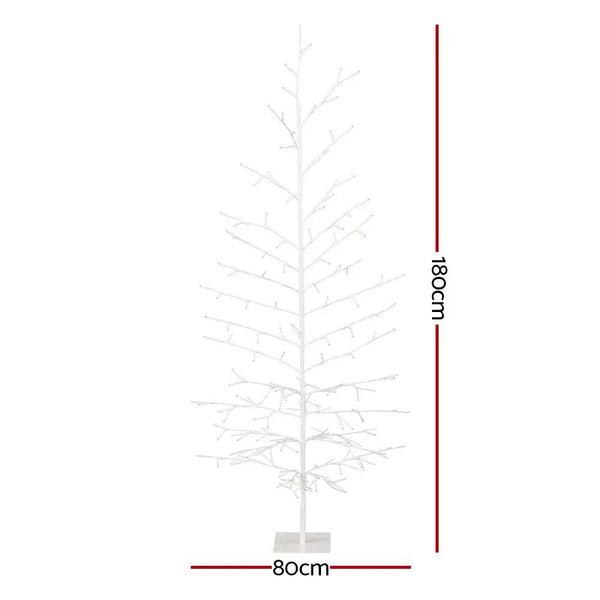 Jingle Jollys Christmas Tree 1.8M 176 LED Xmas Multicolour Lights Optic Fibre Deals499