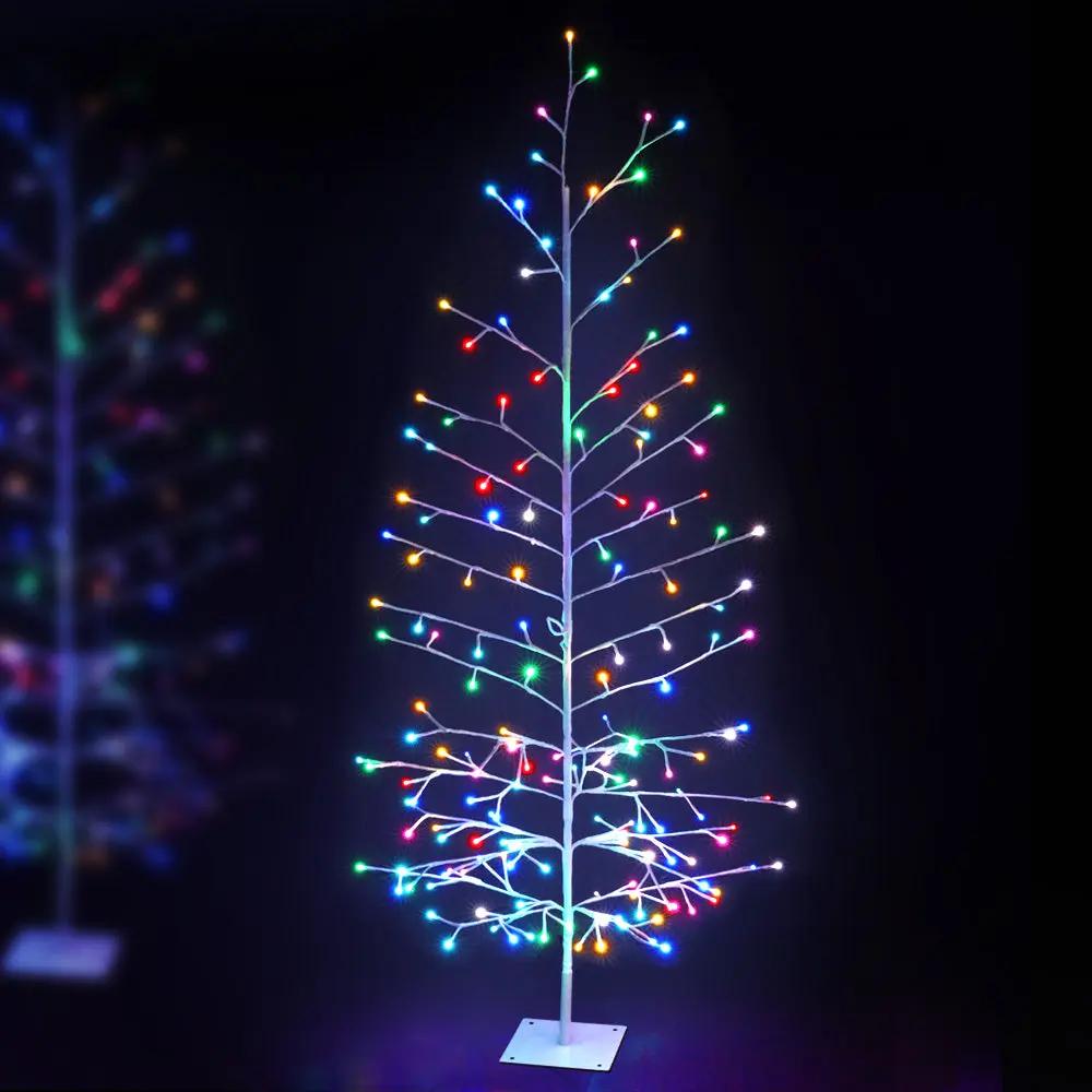 Jingle Jollys Christmas Tree 1.8M 176 LED Xmas Multicolour Lights Optic Fibre Deals499