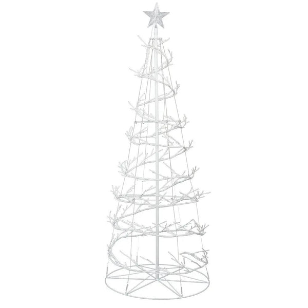 Jingle Jollys Christmas Tree 1.8M 320 LED Xmas Cold White Lights Optic Fibre Deals499