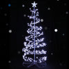 Jingle Jollys Christmas Tree 1.8M 320 LED Xmas Cold White Lights Optic Fibre Deals499