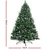 Jingle Jollys Christmas Tree 1.8M Xmas Trees Decorations Snowy Green 800 Tips Deals499