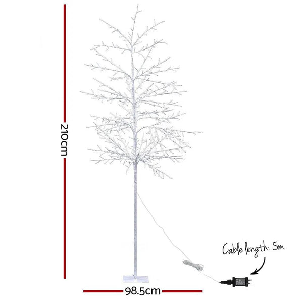 Jingle Jollys Christmas Tree 2.1M 480 LED Trees With Lights Warm White Deals499