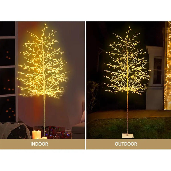 Jingle Jollys Christmas Tree 2.1M 480 LED Trees With Lights Warm White Deals499