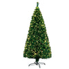 Jingle Jollys Christmas Tree 2.1M 7FT LED Xmas Fibre Optic Multi Warm White Deals499