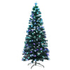 Jingle Jollys Christmas Tree 2.1M 7FT LED Xmas Multi Colour Lights Optic Fibre Deals499