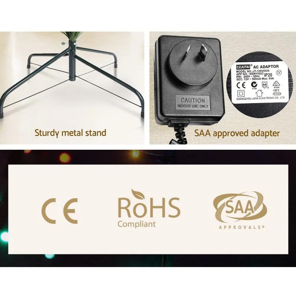 Jingle Jollys Christmas Tree 2.1M LED Xmas trees with Lights Multi Colour Deals499