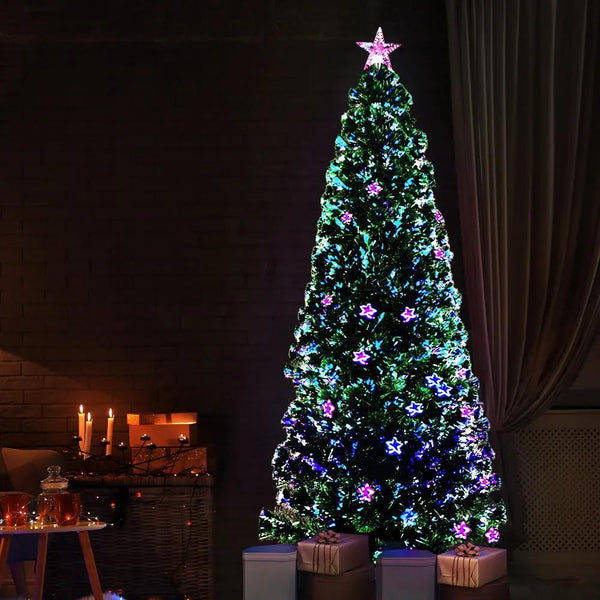 Jingle Jollys Christmas Tree 2.1M LED Xmas trees with Lights Multi Colour Deals499