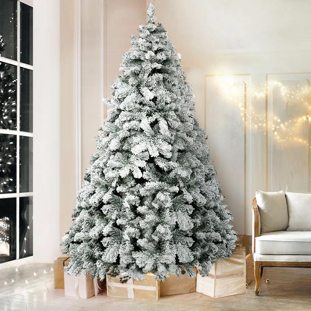 Jingle Jollys Christmas Tree 2.1M Xmas Trees Decorations Snowy 859 Tips Deals499