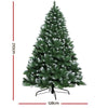 Jingle Jollys Christmas Tree 2.1M Xmas Trees Decorations Snowy Green 1000 Tips Deals499