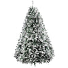 Jingle Jollys Christmas Tree 2.4M Xmas Trees Decorations Snowy 1500 Tips Deals499