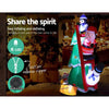 Jingle Jollys Inflatable Christmas Tree Santa 1.8M Decorations Outdoor LED Light Deals499