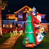Jingle Jollys Inflatable Christmas Tree Santa 1.8M Decorations Outdoor LED Light Deals499