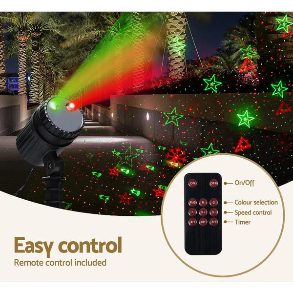 Jingle Jollys Moving LED Lights Laser Projector Landscape Lamp Christmas Decor Deals499