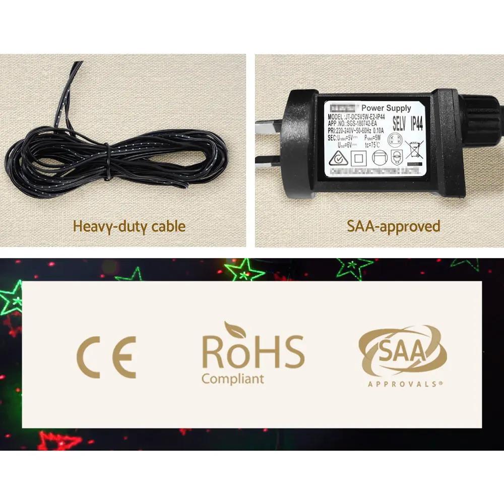 Jingle Jollys Moving LED Lights Laser Projector Landscape Lamp Christmas Decor Deals499