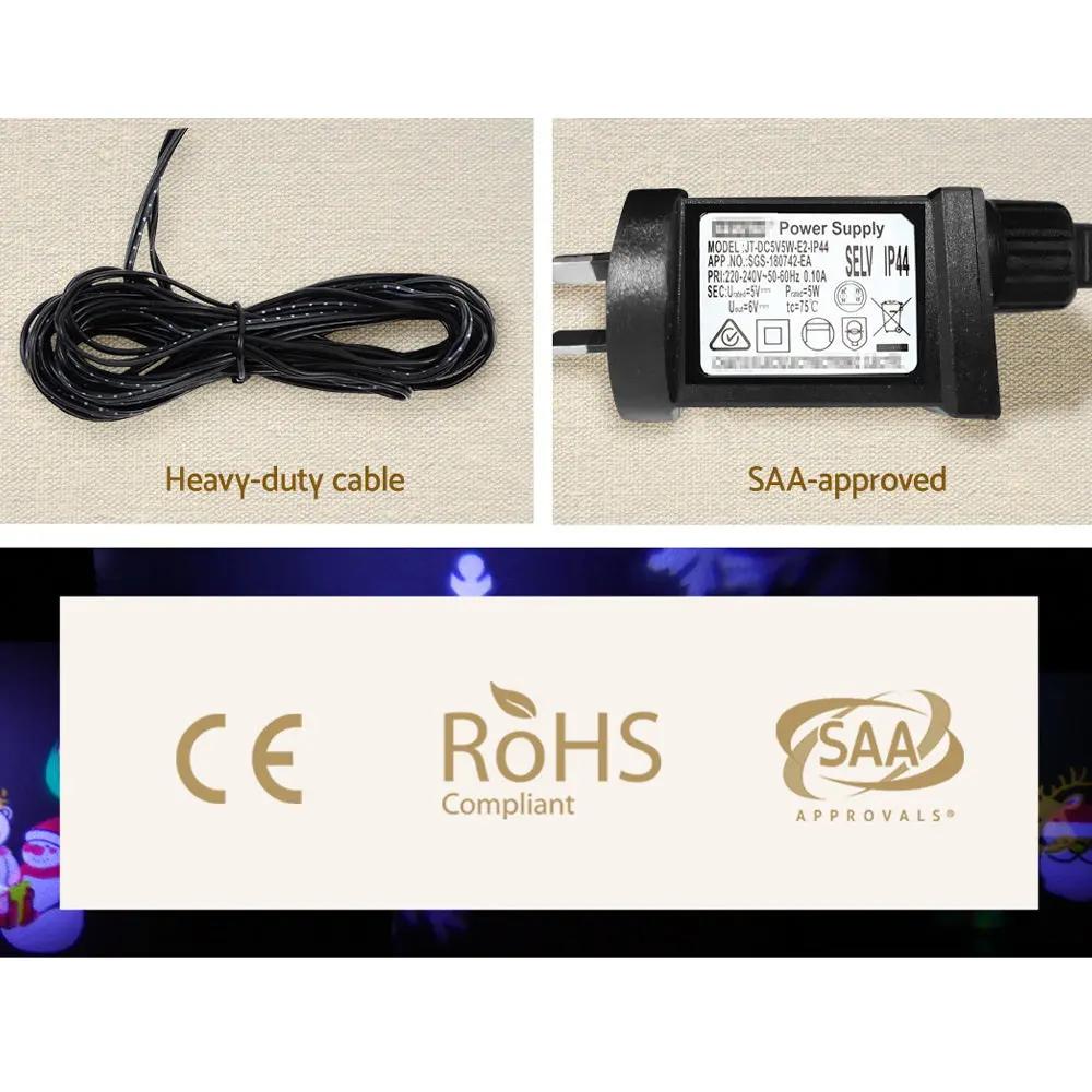 Jingle Jollys Pattern LED Laser Landscape Projector Light Lamp Christmas Party Deals499