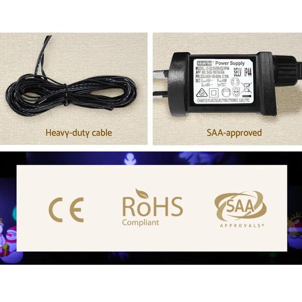 Jingle Jollys Pattern LED Laser Landscape Projector Light Lamp Christmas Party Deals499