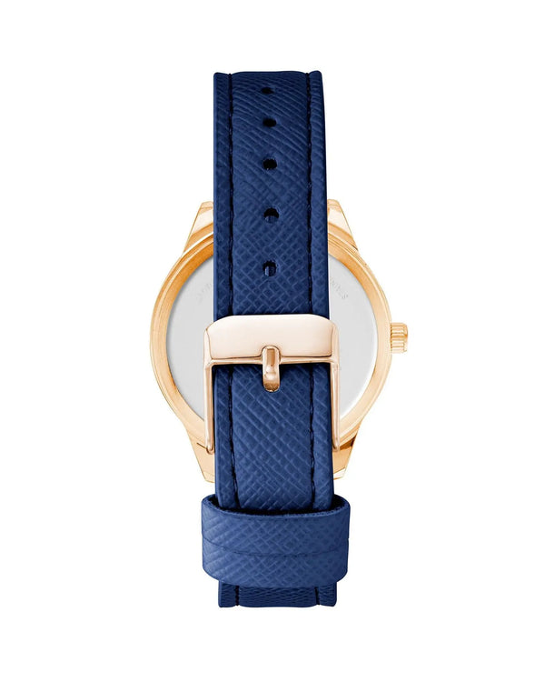 Juicy Couture Rose Gold Analog Fashion Watch with Rhinestone Facing One Size Women from Juicy Couture at Deals499