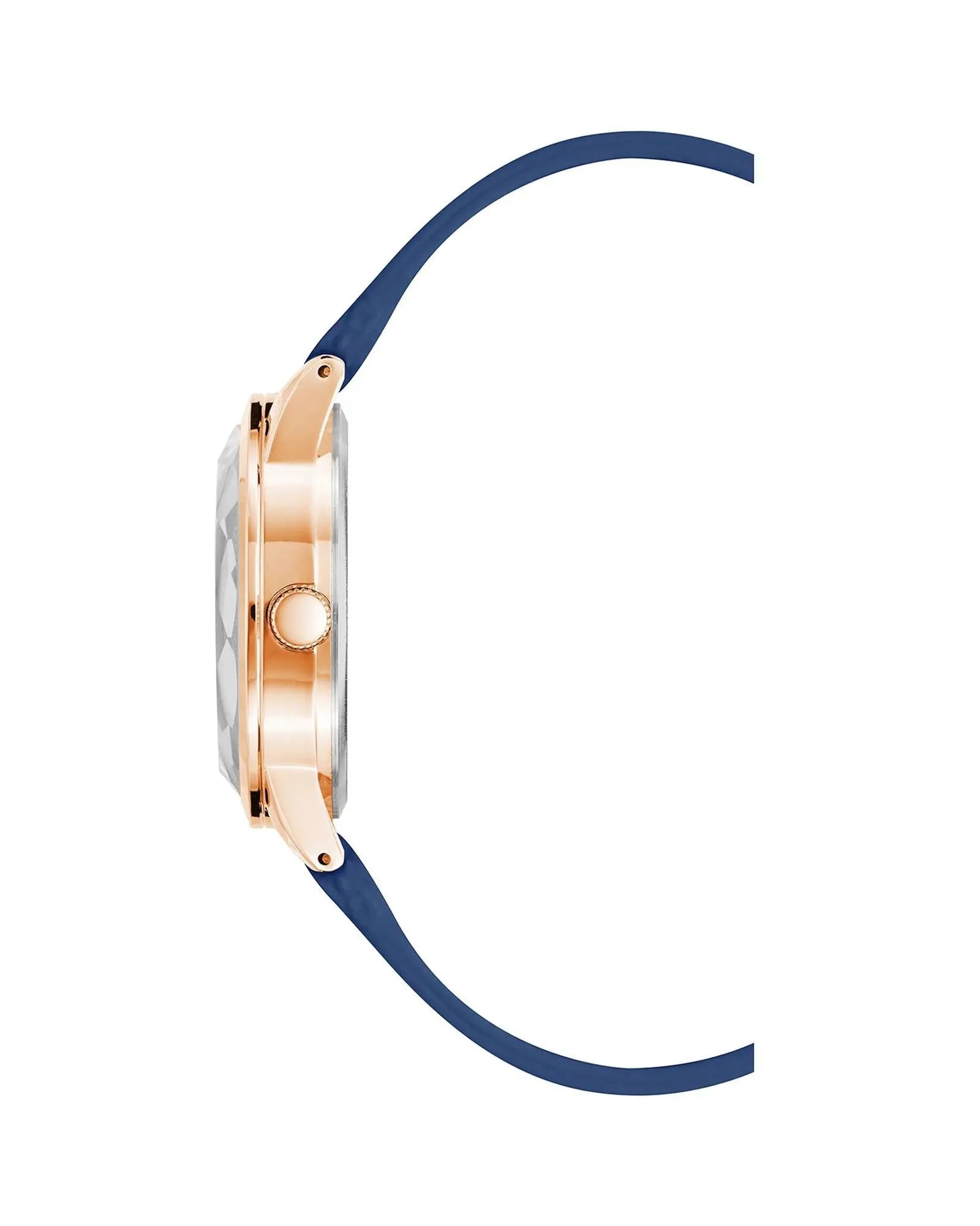 Juicy Couture Rose Gold Analog Fashion Watch with Rhinestone Facing One Size Women from Juicy Couture at Deals499