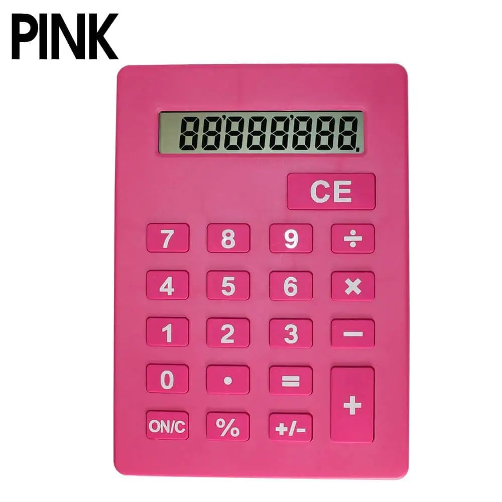 Jumbo Calculator Large Size Display Home Office Desktop Big Buttons Pink Deals499
