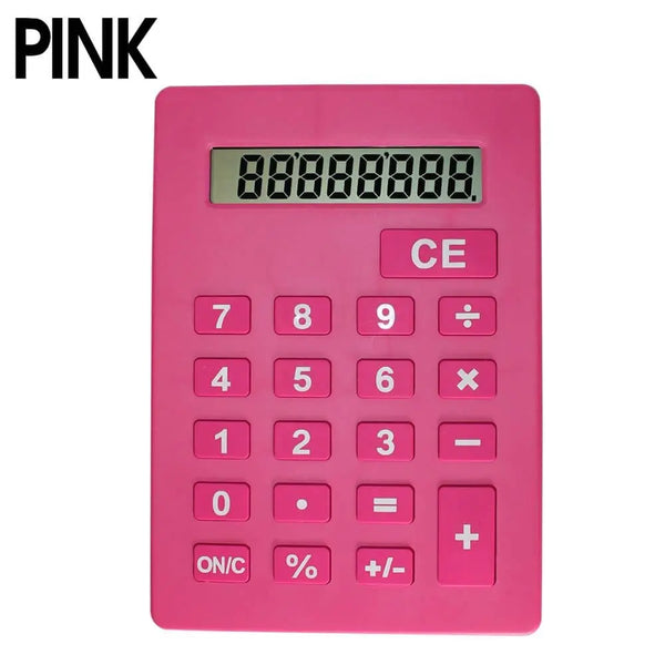 Jumbo Calculator Large Size Display Home Office Desktop Big Buttons Pink Deals499