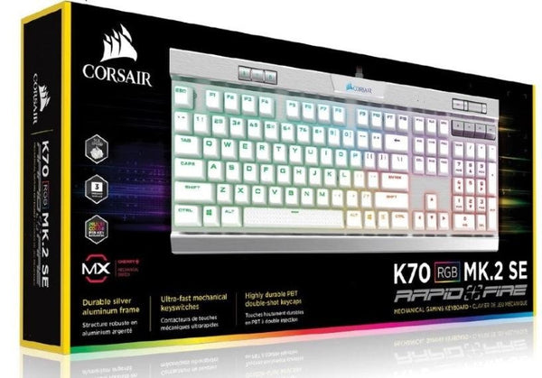 CORSAIR K70 MK.2 MX Speed RGB Backlit RGB LED, Mechanical Brushed Aluminum frame Keyboard. Leader VIP Exclusive CORSAIR