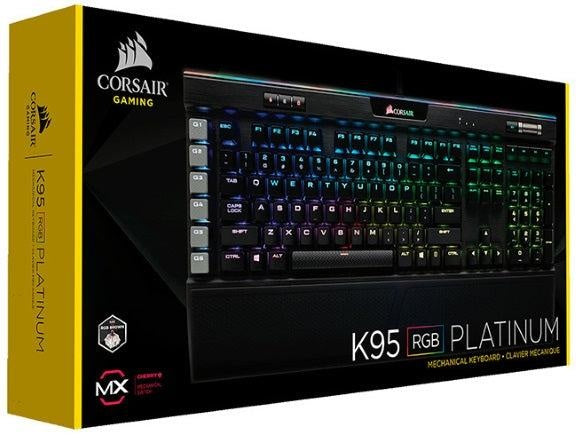 CORSAIR K95 RGB PLATINUM Cherry MX Brown, 18 G keys and RGB color, Mechanical Gaming Keyboard (LS) CORSAIR