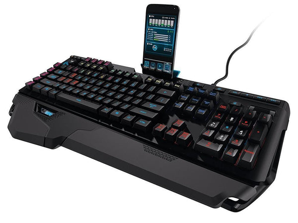LOGITECH G910 Orion Spectrum RGB Mechanical Backlit Gaming Keyboard Romer-G Switches 9 customizable G-Keys 113 Anti-Goshting Key USB Power Palm Rest LOGITECH