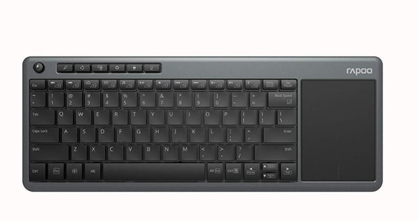 RAPOO K2600 Wireless Touch Keyboard - 2.4Ghz Wireless Connection/Multi-media hotkeys/ Compact Design/Touch Pad /Windows 10 Support(LS) RAPOO