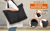 KOELE Black Shopper Bag Tote Bag Foldable Travel Laptop Grocery KO-DUAL Deals499